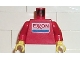 Lot ID: 120513257  Part No: 973pb0034c01  Name: Torso Exxon Logo Pattern / Red Arms / Yellow Hands