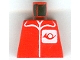 Lot ID: 250714833  Part No: 973pb0035  Name: Torso Post Office Worker, Suit and Horn Logo Pattern