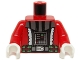 Part No: 973pb1750c01  Name: Torso Santa Jacket with White Trim and SW Darth Vader Pattern / Red Arms / White Hands