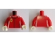 Part No: 973pb2044c01  Name: Torso Speed Champions with Ferrari Logo Pattern / Red Arms / White Hands