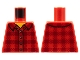 Part No: 973pb2343  Name: Torso Plaid Flannel Shirt with Collar and 5 Buttons Pattern
