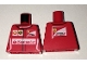 Part No: 973pb2452  Name: Torso Speed Champions with Shell, UPS, Ferrari and Red Santander Logo Front, Ferrari Logo Back Pattern