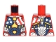 Part No: 973pb2646  Name: Torso Armor with Stars and Stripes and Silver Plates and Yellow Circle Arc Reactor Pattern