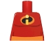 Part No: 973pb3113 Name: Torso Orange Belt and Incredibles Symbol Pattern (Mr. Incredible) Part No: 973pb3113 Name: Torso Orange Belt and Incredibles Symbol Pattern (Mr. Incredible)