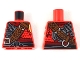 Part No: 973pb3263  Name: Torso Ninjago Armor Chain Mail with Reddish Brown Wide Belt and Black Sash Pattern