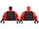 Part No: 973pb5950c01 Name: Torso Dark Silver Segmented Armor with Sharp Plates, Rivets and Silver Scratches over Dark Red Scales, Reddish Brown Thick Rope Belt Pattern / Red Arms / Black Hands Part No: 973pb5950c01 Name: Torso Dark Silver Segmented Armor with Sharp Plates, Rivets and Silver Scratches over Dark Red Scales, Reddish Brown Thick Rope Belt Pattern / Red Arms / Black Hands
