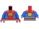 Part No: 973pb6022c01 Name: Torso Super Hero Costume with Blue Panels, Dark Red Webbing, Lime Spider and Trim Pattern / Blue Arms / Red Hands Part No: 973pb6022c01 Name: Torso Super Hero Costume with Blue Panels, Dark Red Webbing, Lime Spider and Trim Pattern / Blue Arms / Red Hands