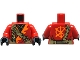 Part No: 973pb6150c01 Name: Torso Tunic with Orange Trim, Black Shirt, Dark Tan Strap, Gold Clasp and Charm with Ninjago Logogram Letter K Pattern / Red Arms / Black Hands Part No: 973pb6150c01 Name: Torso Tunic with Orange Trim, Black Shirt, Dark Tan Strap, Gold Clasp and Charm with Ninjago Logogram Letter K Pattern / Red Arms / Black Hands