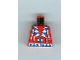 Part No: 973px104  Name: Torso Western Indians Triangles, Blue/White Amulet Pattern