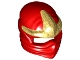 Lot ID: 411550926  Part No: 98133pb01  Name: Minifigure, Headgear Ninjago Wrap with Gold 3 Point Emblem Pattern