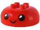Lot ID: 392714567  Part No: 98220pb14  Name: Duplo, Brick Round 4 x 4 Dome Top with 2 x 2 Studs with Black Eyes, White Pupils, and Closed Mouth Smile Pattern