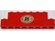Part No: BA038pb01  Name: Stickered Assembly 8 x 1 x 2 with Number 16 in Oval Pattern (Sticker) - Set 1620-2 - 1 Brick 1 x 8, 1 Brick 1 x 6