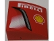 Part No: BA074pb02R  Name: Stickered Assembly 3 x 3 x 1 with 'PIRELLI', Shell Logo and Intake Pattern Model Right Side (Sticker) - Set 8143 - 3 Slope, Curved 3 x 1, 1 Plate 1 x 3