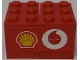 Part No: BA109pb01L  Name: Stickered Assembly 4 x 3 x 2 with Shell and Vodafone Logos Pattern Model Left Side (Sticker) - Set 8654 - 2 Container, Cupboard 2 x 3 x 2 - Solid Studs