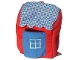 Lot ID: 402200023  Part No: BeachHut  Name: Duplo, Cloth Beach Hut with Blue Door, Blue and White Checkered Roof (Set 3609)