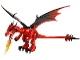 Part No: Dragon04  Name: Dragon, Castle, Red Head