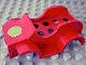 Part No: dupcarbody04  Name: Duplo Car Body Racer with Number 1 in Circle Pattern (fits over Car Base 2 x 6)