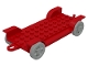 Part No: x852c01  Name: Fabuland Car Chassis 12 x 6 with Hitch