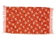 Part No: x967pb04  Name: Scala Cloth Rug with Light Salmon Flowers and Green Leaves Pattern