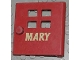 Part No: x988pb01  Name: Duplo Door / Window Pane with Four Windows Narrow and Mary Pattern