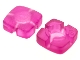 Part No: 45469  Name: Clikits, Icon Square 2 x 2 Small with Hole, Frosted (Solid and Transparent Colors)