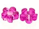 Lot ID: 178136094  Part No: 46280  Name: Clikits, Icon Flower 5 Petals 2 x 2 Small with Hole