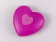 Part No: 48342pb02  Name: Clikits, Icon Heart Giant with Pin with Bright Pink Heart Pattern