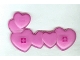 Lot ID: 132261304  Part No: 48349  Name: Clikits, Icon Hearts (6 Connected) with 2 Pins