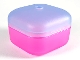 Lot ID: 361047181  Part No: 51462c05  Name: Clikits Container, Square Box with Hole with Trans-Medium Blue Lid (51462 / 51285)