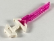 Lego part: Minifigure, Weapon Sword with Serrated Blade and Molded White Hilt with Wide Angled Pommel Pattern (Ninjago Key-Tana)