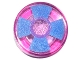 Part No: 98138pb063  Name: Tile, Round 1 x 1 with Blue and Medium Lavender Pinwheel Pattern