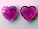Lot ID: 51875357  Part No: clikits027u  Name: Clikits, Icon Heart 2 x 2 Small with Pin (Undetermined Type)
