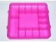 Lot ID: 163453321  Part No: clikits098  Name: Clikits Container, Square Box with 25 Holes - Bottom
