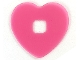 Part No: clikits163  Name: Clikits, Icon Accent Rubber Heart 3 7/8 x 3 7/8