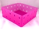 Lot ID: 54757814  Part No: clikits227  Name: Clikits Container 15 x 15 x 5 with 10 Holes on Each Side