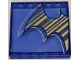Part No: 59349pb294  Name: Panel 1 x 6 x 5 with Batman Logo Half with Stripes Pattern (Sticker) - Set 41237