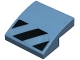 Lego part: Slope, Curved 2 x 2 x 2/3 with Black Danger Stripes Pattern (Sticker) - Sets 60428 / 60441