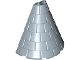 Lego part: Tower Roof 4 x 8 x 6 Half Cone Shaped with Roof Tiles