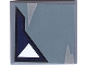 Part No: 3068pb0398  Name: Tile 2 x 2 with One White Triangle and Wear Marks Opposite Pattern (Sticker) - Sets 7252 / 7283