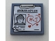 Lot ID: 399195876  Part No: 3068pb1043  Name: Tile 2 x 2 with Clipboard with 'ARKHAM ASYLUM', Joker Image and Red 'H & J' in Heart Pattern