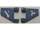 Part No: 44676pb053  Name: Flag 2 x 2 Trapezoid with Ice, Knife and Ninjago Pattern on Both Sides (Stickers) - Set 70639