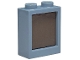 Part No: 60592c08  Name: Window 1 x 2 x 2 Flat Front with Dark Brown Glass (60592 / 60601)