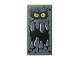 Part No: 87079pb0409  Name: Tile 2 x 4 with Rock Creature Face with Wide Open Mouth, Jagged Teeth and Yellow Eyes Pattern (Brickster)
