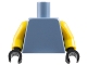Part No: 973c010  Name: Torso Plain / Yellow Arms / Black Hands