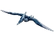 Part No: ptera07 Name: Dinosaur Pteranodon with 4 Studs with Dark Blue Back and Forehead Part No: ptera07 Name: Dinosaur Pteranodon with 4 Studs with Dark Blue Back and Forehead