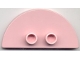 Part No: 3808  Name: Duplo Tile, Modified 2 x 4 x 1/3 (Thin) Half Circle with 2 Studs