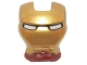Part No: 10908pb01  Name: Minifigure, Visor Top Hinge with Gold Face Shield and White Eyes Pattern
