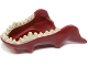 Part No: 18154pb01  Name: Dragon Head (LotR) Jaw Lower with Spikes and Tan Teeth Pattern
