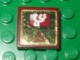 Lot ID: 72277095  Part No: 3068pb0386  Name: Tile 2 x 2 with Screen and Dark Red Electricity Danger Sign on Gold Background Pattern (Sticker) - Set 8107