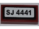 Part No: 3069pb0221  Name: Tile 1 x 2 with 'SJ 4441' Pattern (Sticker) - Set 4441